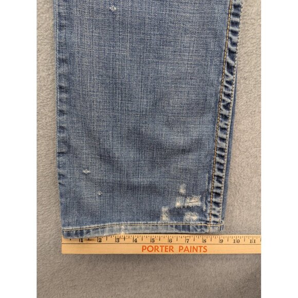 BKE Culture Jeans Womens 30x33.5 Distressed Bootcut Contrast Stitching Pockets - Picture 10 of 16